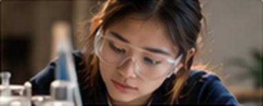 A student studying Science
