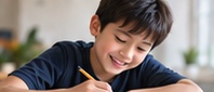 A student studying English