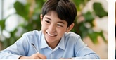 A student practising selective entry skills